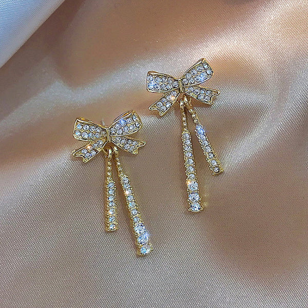 French Bow Tassels Earrings COMOSO 