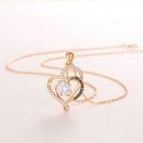Double Heart Necklace I love you forever COMOSO