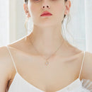 Double Heart Necklace I love you forever COMOSO