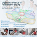 Zibroges Cervical Pillow, Memory Foam Pillow for Neck Head Shoulder Pain Relief Sleeping Supports Your Head, Ergonomic Orthopedic Contoured Cooling Neck Bed Pillow for Side, Back and Stomach Sleepers