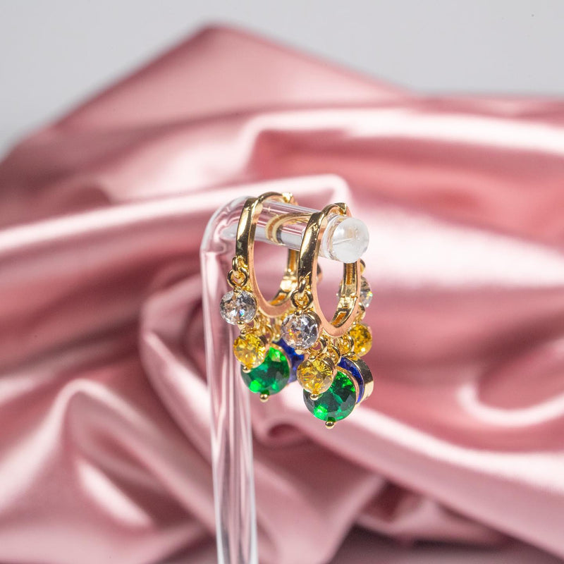 Shiny Ambilight Zircon Drops Hoops COMOSO 