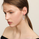 Woven Mesh Oval Hoops COMOSO 