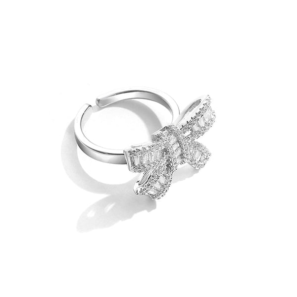 Bow Flash Diamond Tail Ring COMOSO 