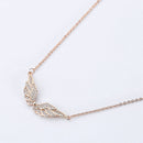 Angel Wings Cubic Zirconia Necklace Heycuzi 
