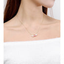 Shiny Colorful Zircon Drop Necklace COMOSO 