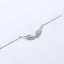 Angel Wings Cubic Zirconia Necklace Heycuzi 