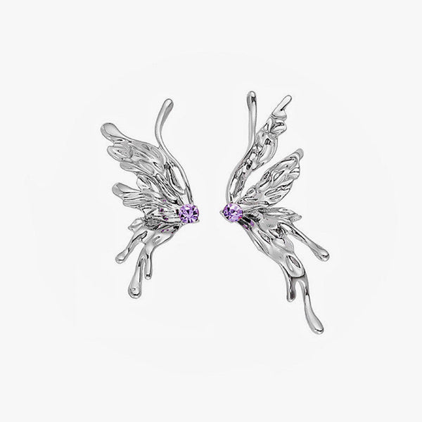 Asymmetric Butterfly Earrings COMOSO 