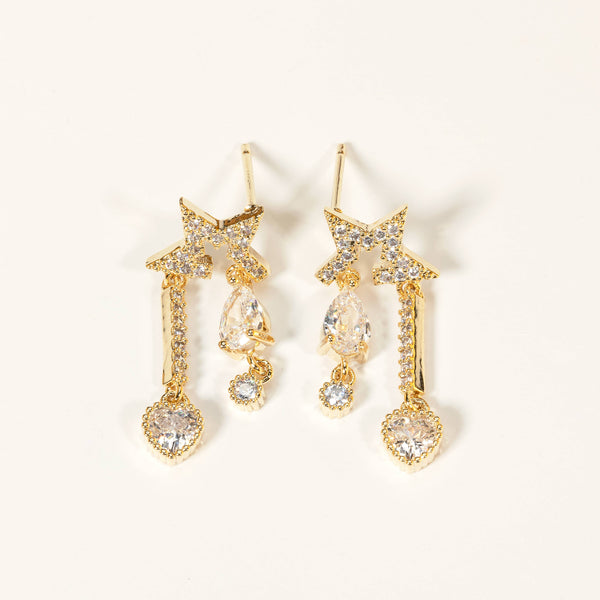 Star Heart Tassels Earrings COMOSO 