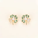 Four-Leaf Clover Grid Studs COMOSO 