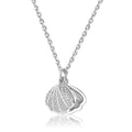 Shell Cubic Zirconia Necklace Heycuzi Silver 