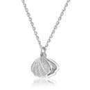 Shell Cubic Zirconia Necklace Heycuzi Silver 