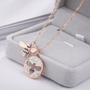 Titanium Rose Gold Bee Necklace HEYCUZI 