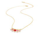 Shiny Colorful Zircon Drop Necklace COMOSO 