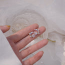 Vintage Floral Butterfly Earrings COMOSO PINK 