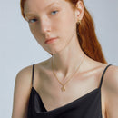 Initial Letter Necklace (Bamboo Rustic Style Letter） Heycuzi 