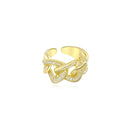 Adjustable Twist Ring Heycuzi Champagne Gold 