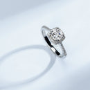 Square Moissanite Rings HEYCUZI 