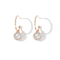 Retro Flash Diamond Earrings HEYCUZI Gold 