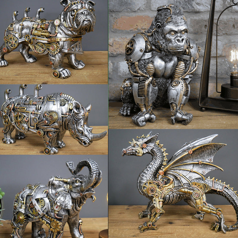 Steampunk Mechanical Animal Sculpture Collectible Resin Ornaments BUY MORE SAVE MORE 