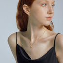 Initial Letter Necklace (Bamboo Rustic Style Letter） Heycuzi 