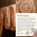 Sunflower Spinner Ring(Open Adjustable Fidget Rings) COMOSO 