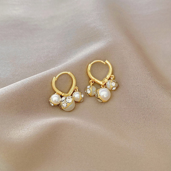 Double-sided Sparkling Drop Hoops COMOSO 