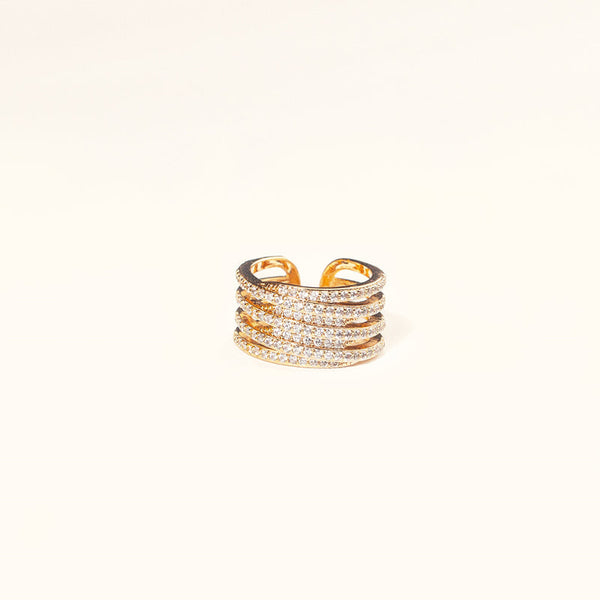 Layered Wave Ring HEYCUZI Gold 