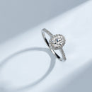 Oval Moissanite Rings HEYCUZI 