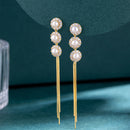 Pearl Tassel Earrings HEYCUZI 