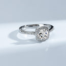 Square Moissanite Rings HEYCUZI 