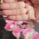 HeyCuzi Angel Wings Cubic Zirconia Necklace