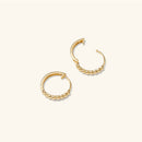 Beaded Huggie Hoops Heycuzi 