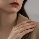 Sunflower Spinner Ring(Open Adjustable Fidget Rings) COMOSO 
