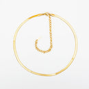 Snake Chain Necklace & Paperclip Chain Necklace Heycuzi Snake Chain Necklace 