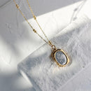 Vintage Mirror Rose Necklaces HEYCUZI 