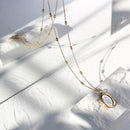 Vintage Mirror Rose Necklaces HEYCUZI 