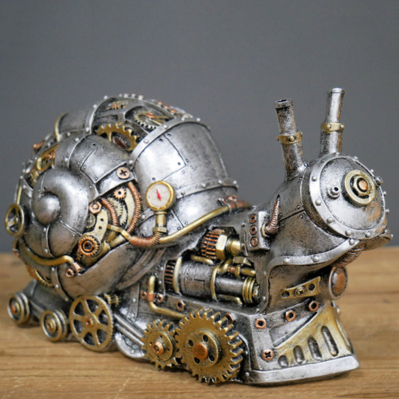 Steampunk Mechanical Animal Sculpture Collectible Resin Ornaments BUY MORE SAVE MORE Snail 