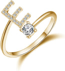 Initial Letters Ring - Gold HEYCUZI E 