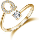 Initial Letters Ring - Gold HEYCUZI Q 