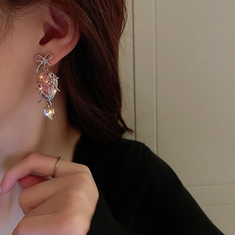 Heartbeat Hot Air Balloon Bow Earrings (Buy 2+ Get Free Gift-Only This Week) COMOSO 