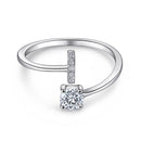 Initial Letters Ring HEYCUZI I Silver 