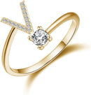 Initial Letters Ring - Gold HEYCUZI 