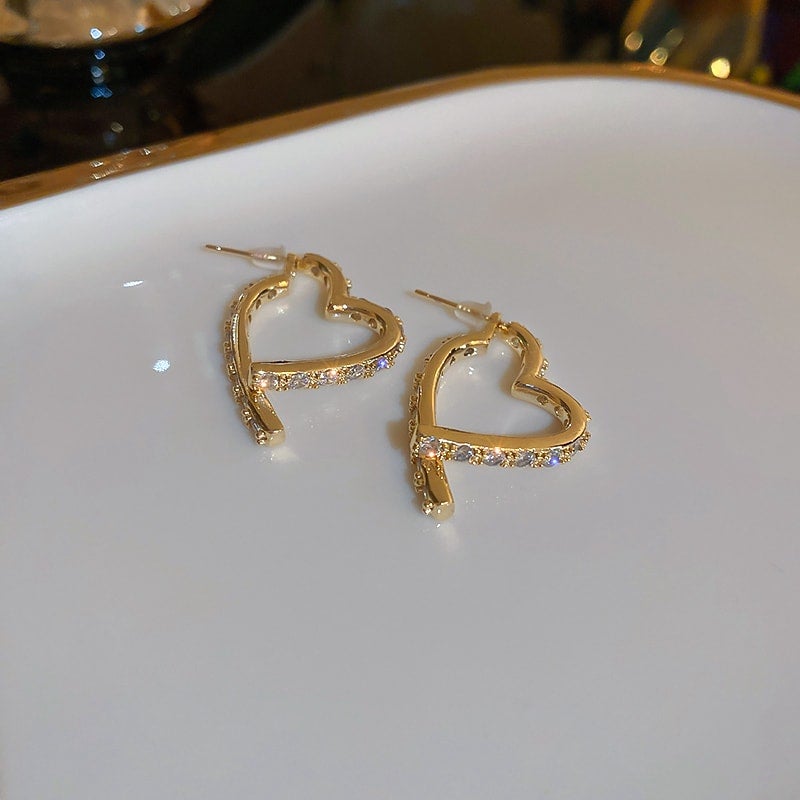 Love Diamond Front And Back Earrings COMOSO 
