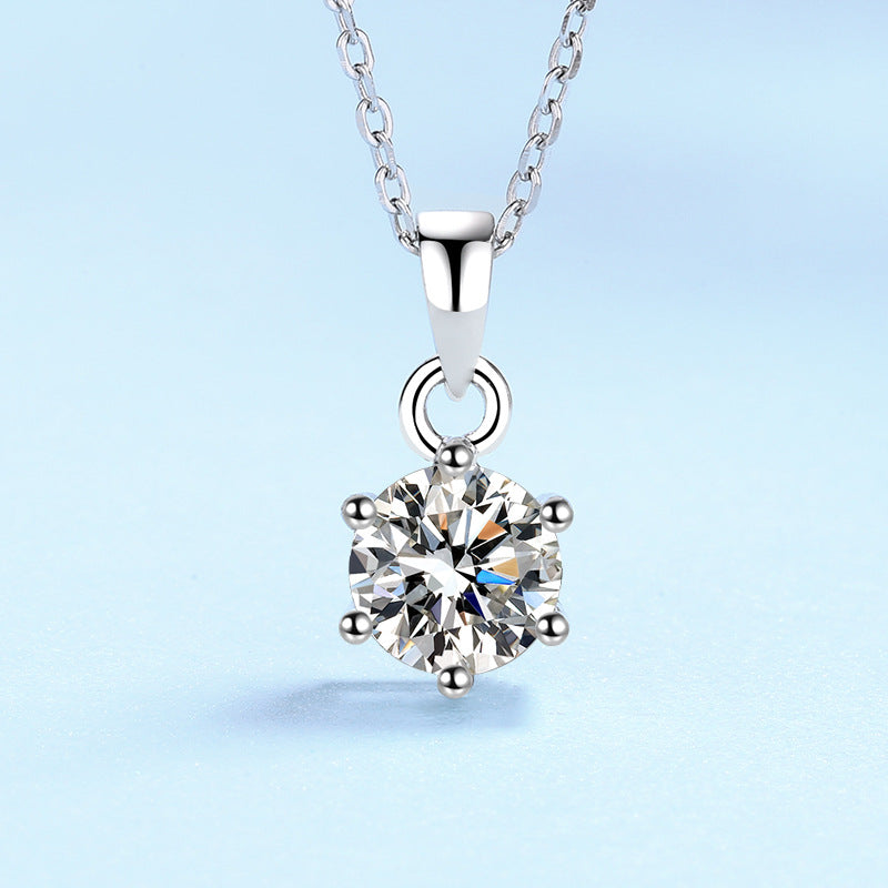 Moissanite Necklace HEYCUZI 