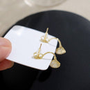 Two Zircon Stud Earrings COMOSO 
