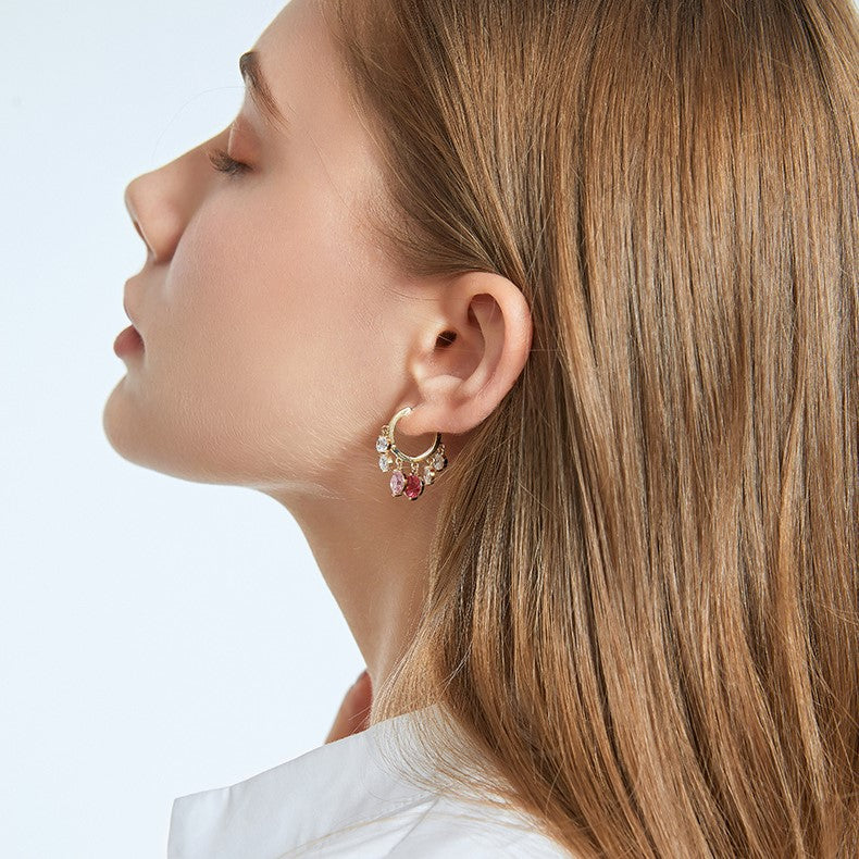 Shiny Ambilight Zircon Drops Hoops COMOSO 