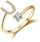 Initial Letters Ring - Gold HEYCUZI U 