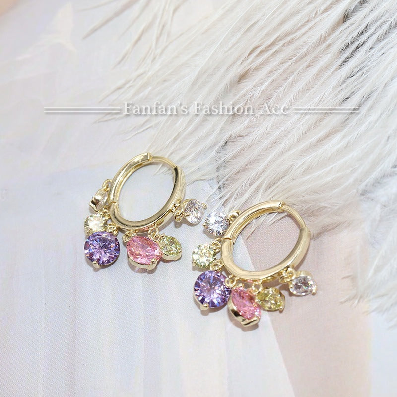 Shiny Ambilight Zircon Drops Hoops COMOSO 