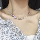 Sweet Girl Love Pink Necklace COMOSO 