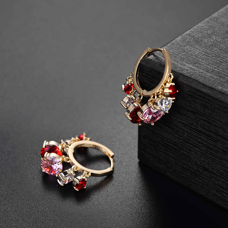 Shiny Ambilight Zircon Drops Hoops COMOSO 